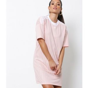 Adidas Originals Pink Jersey Trefoil Dress